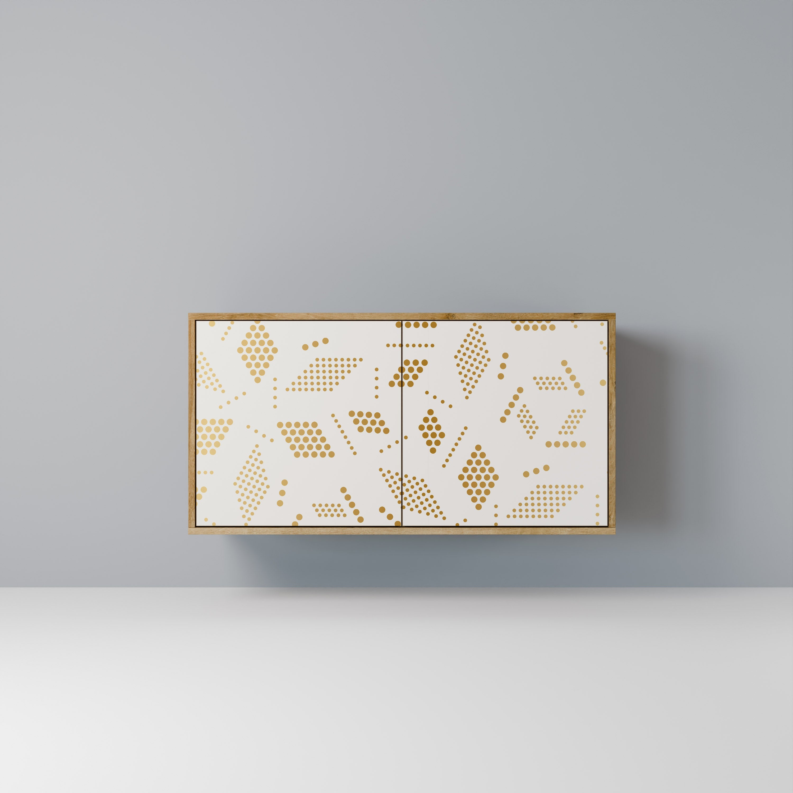 SPOTTED DAZE Aparador de 2 Portas em Efeito Carvalho