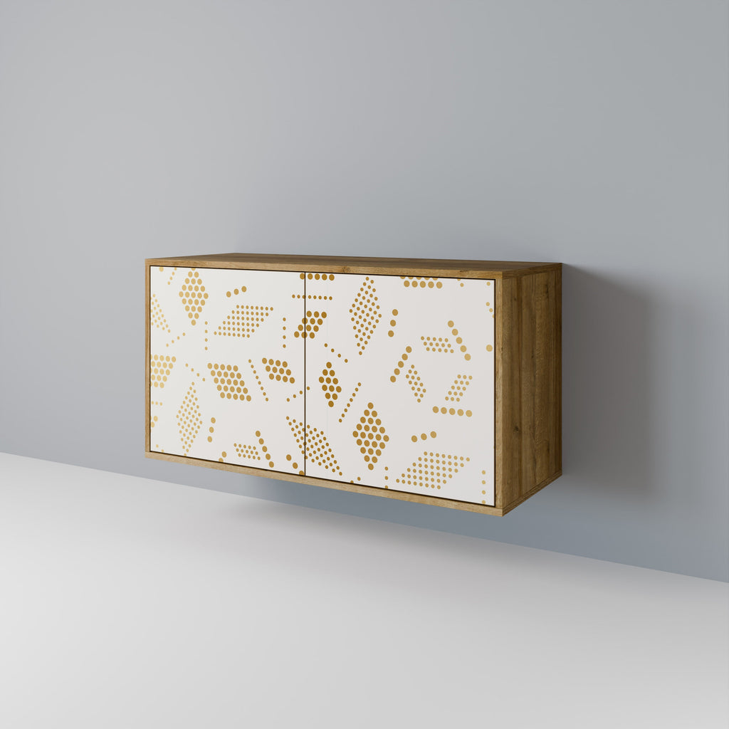 SPOTTED DAZE Aparador de 2 Portas em Efeito Carvalho