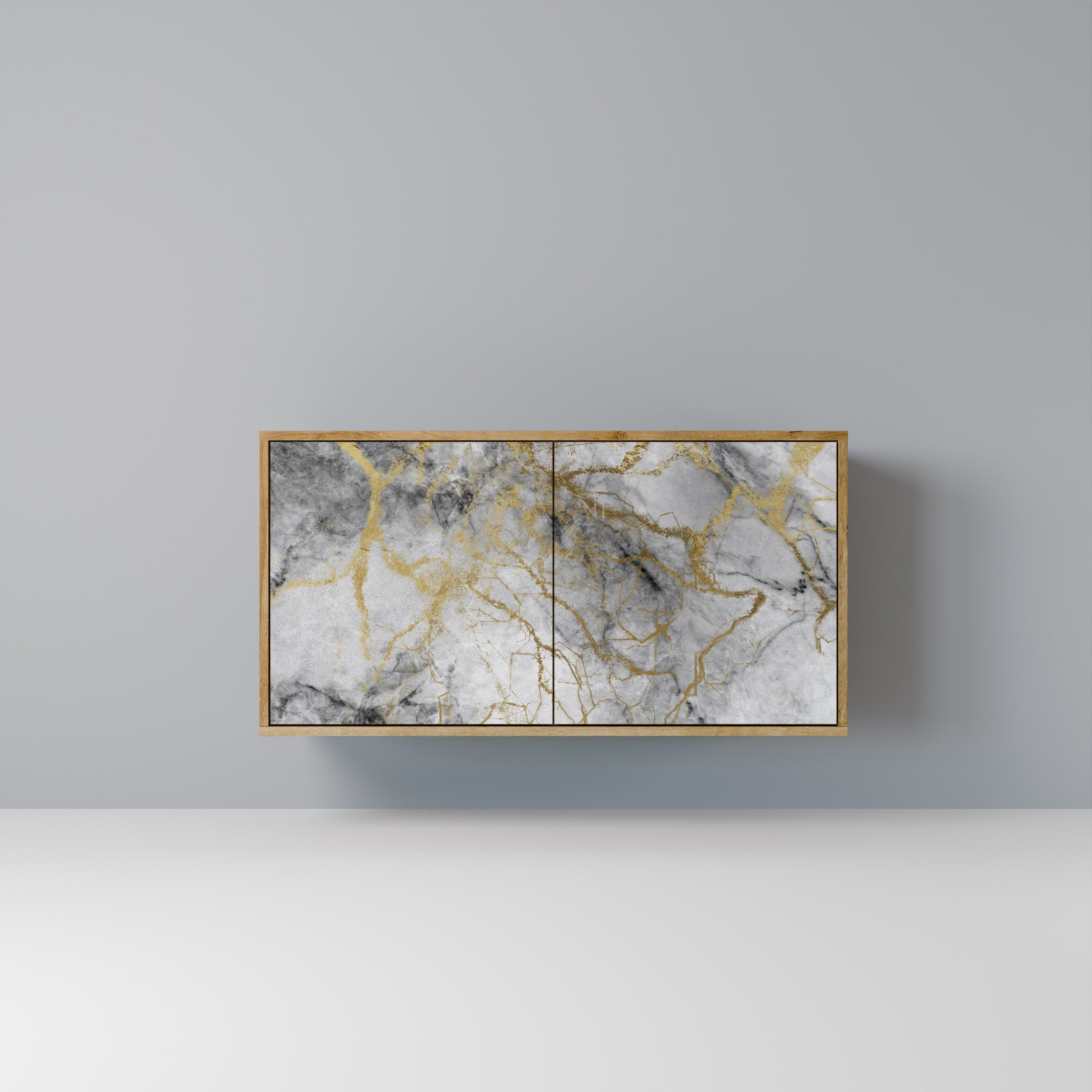 TIMELESS GLIDE Aparador de 2 Portas em Efeito Carvalho