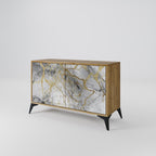 TIMELESS GLIDE Aparador de 2 Portas em Efeito Carvalho