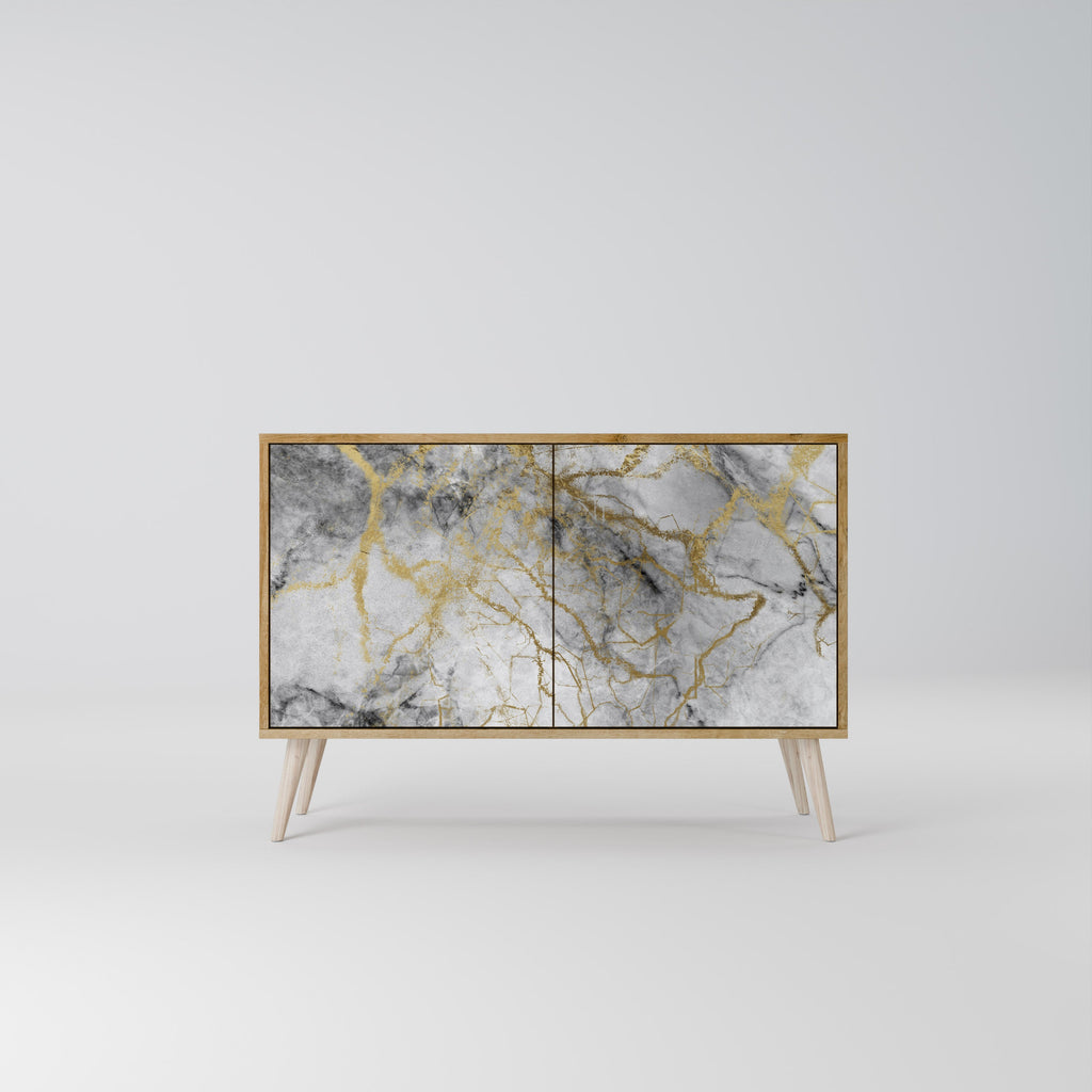 TIMELESS GLIDE Aparador de 2 Portas em Efeito Carvalho