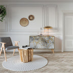 TIMELESS GLIDE Aparador de 2 Portas em Efeito Carvalho