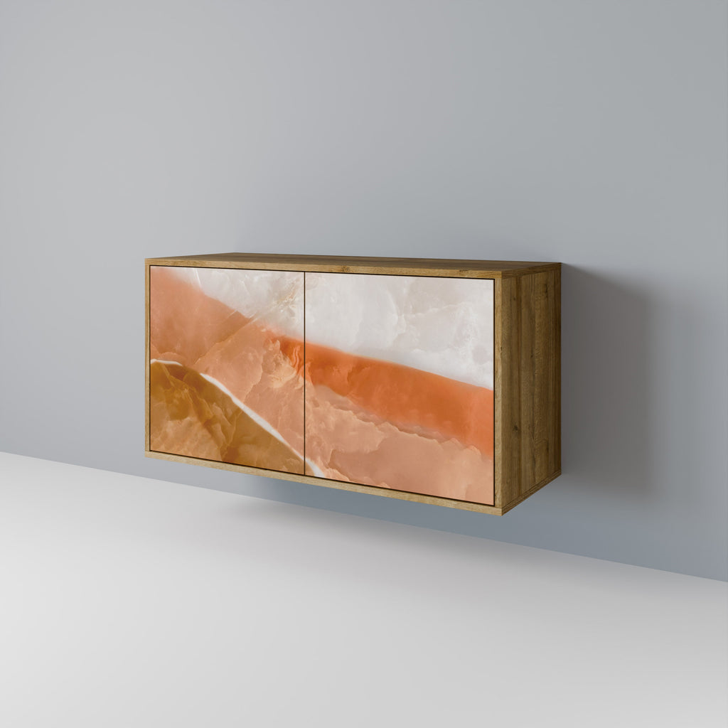 SANDHILLS SPLENDOUR Aparador de 2 Portas em Efeito Carvalho