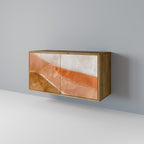 SANDHILLS SPLENDOUR Aparador de 2 Portas em Efeito Carvalho