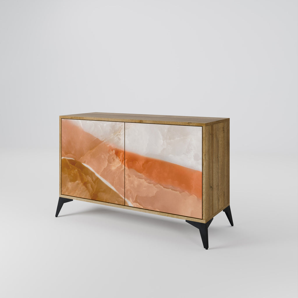 SANDHILLS SPLENDOUR Aparador de 2 Portas em Efeito Carvalho