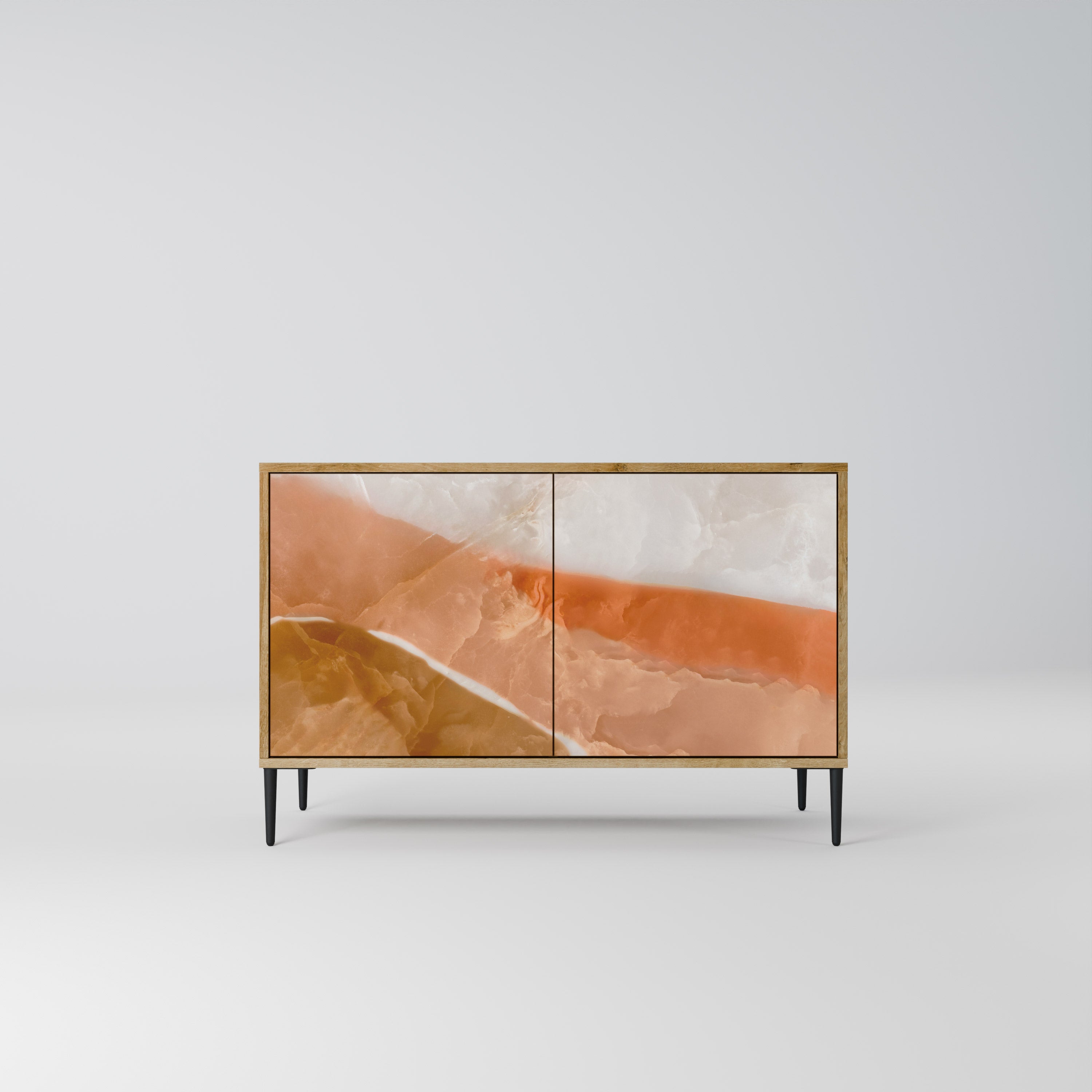 SANDHILLS SPLENDOUR Aparador de 2 Portas em Efeito Carvalho