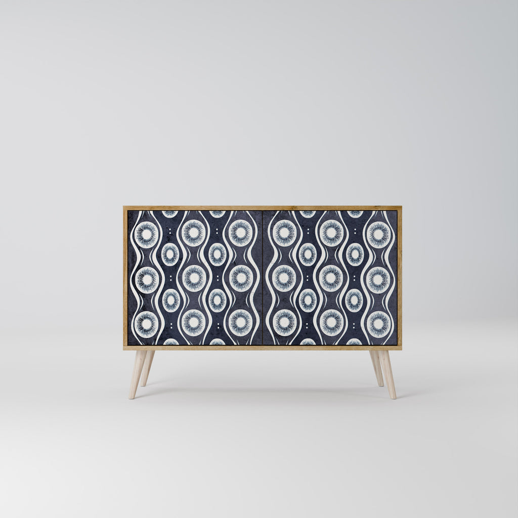 GRAPHITE EYES Aparador de 2 Portas em Efeito Carvalho