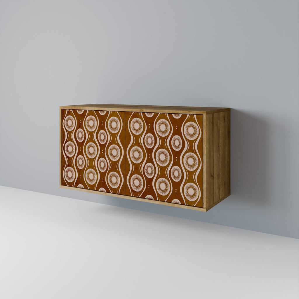 BROWN EYES Aparador de 2 Portas em Efeito Carvalho