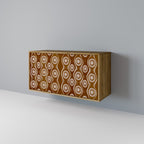 BROWN EYES Aparador de 2 Portas em Efeito Carvalho