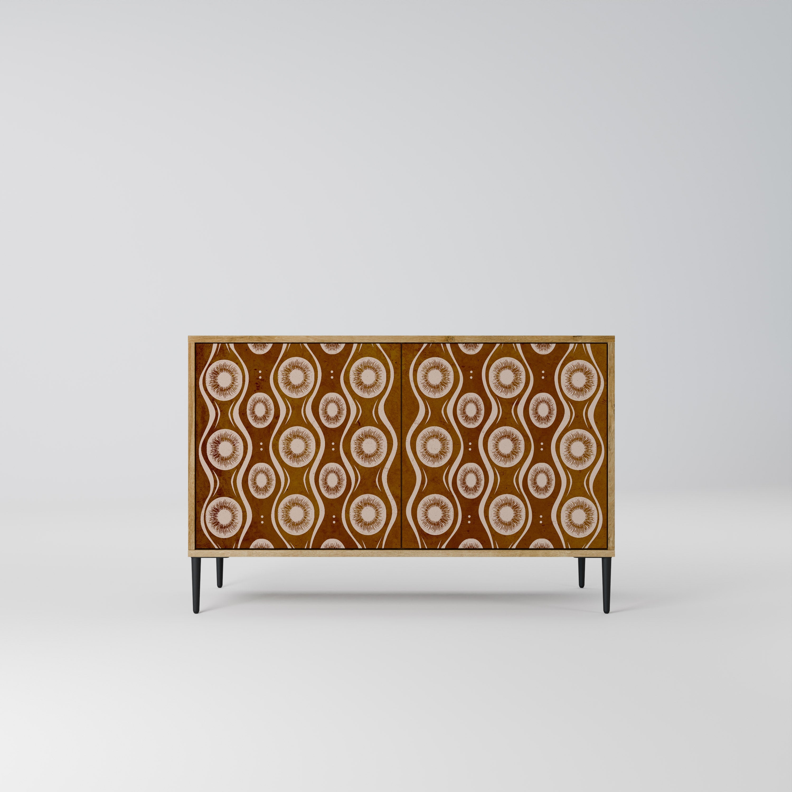 BROWN EYES Aparador de 2 Portas em Efeito Carvalho