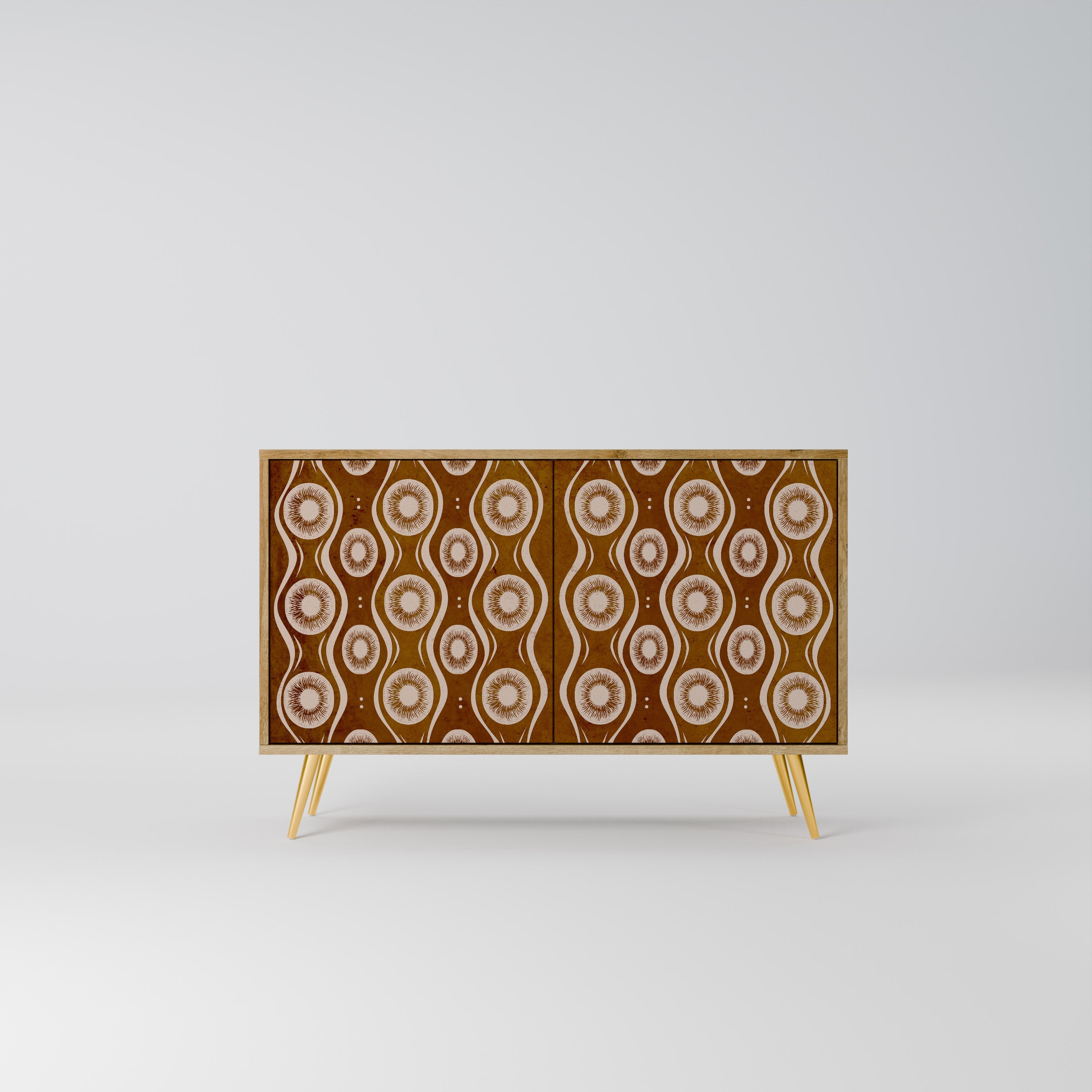 BROWN EYES Aparador de 2 Portas em Efeito Carvalho