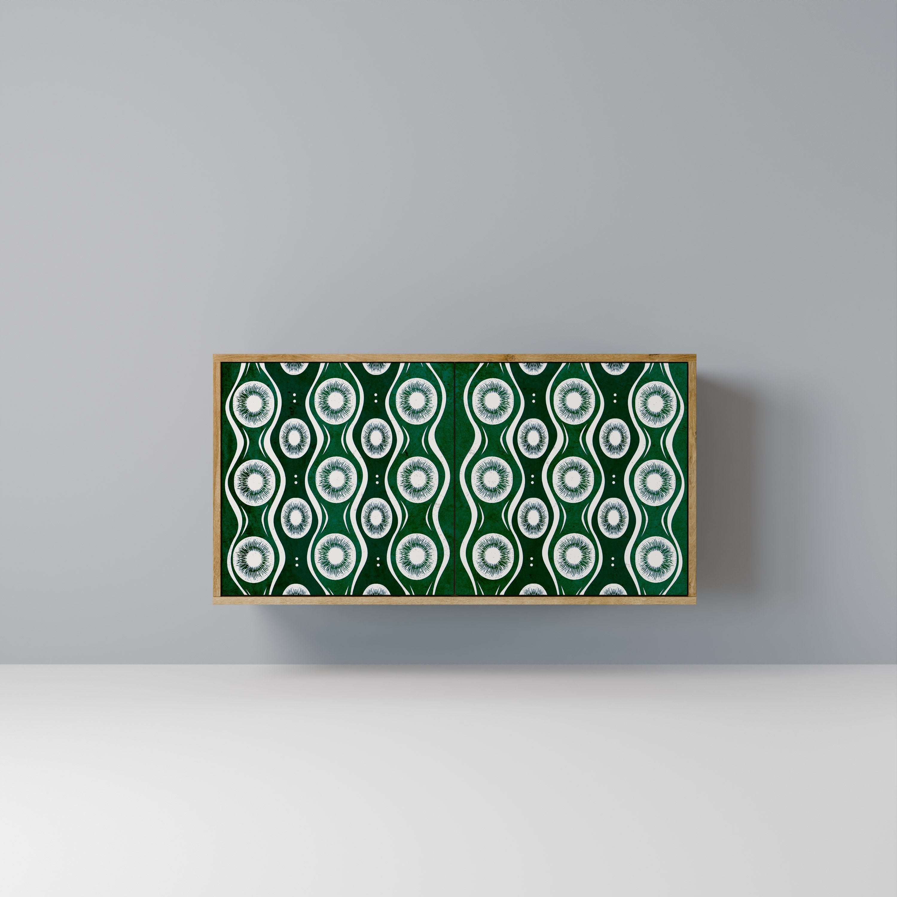 GREEN EYES Aparador de 2 Portas em Efeito Carvalho