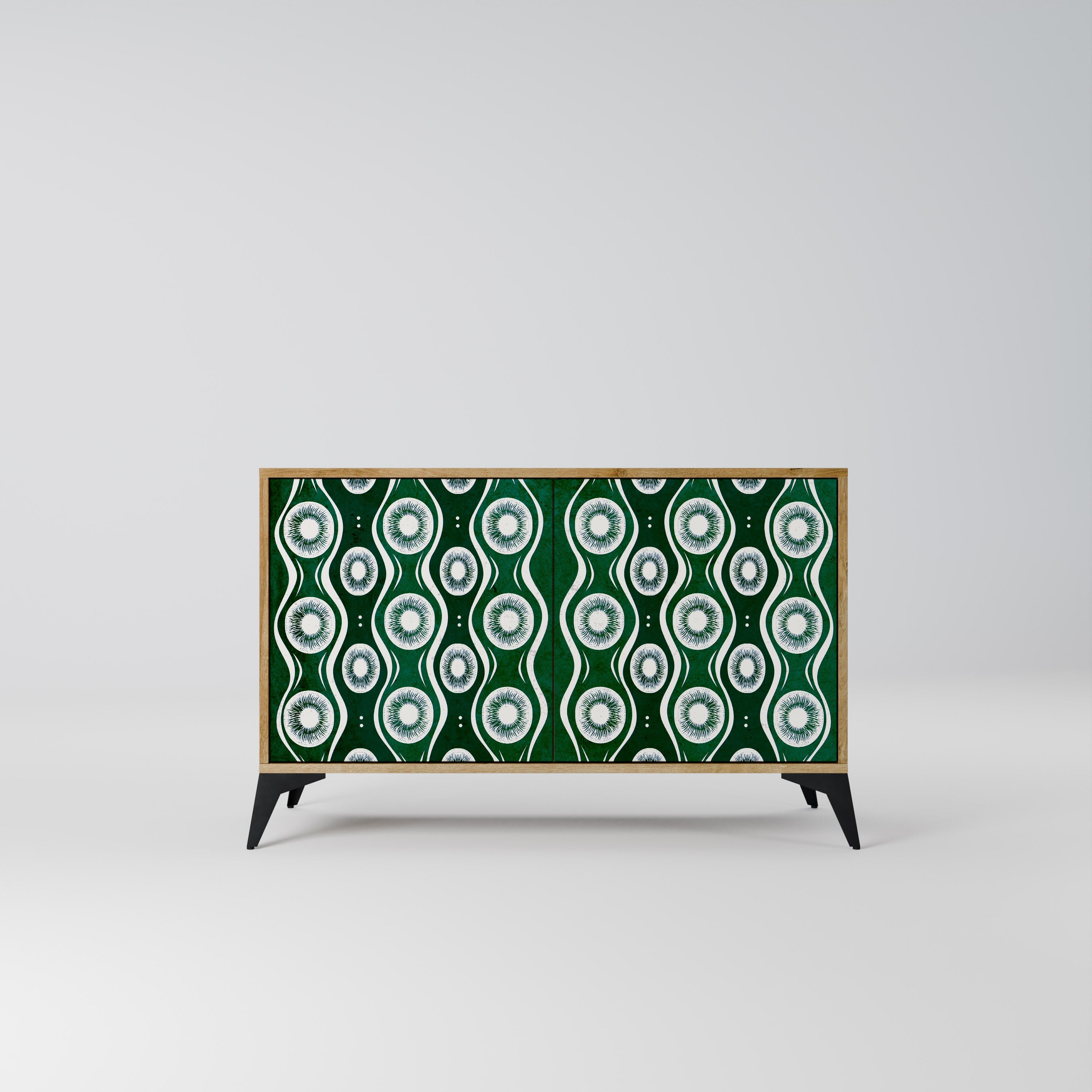 GREEN EYES Aparador de 2 Portas em Efeito Carvalho