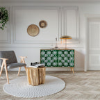 GREEN EYES Aparador de 2 Portas em Efeito Carvalho