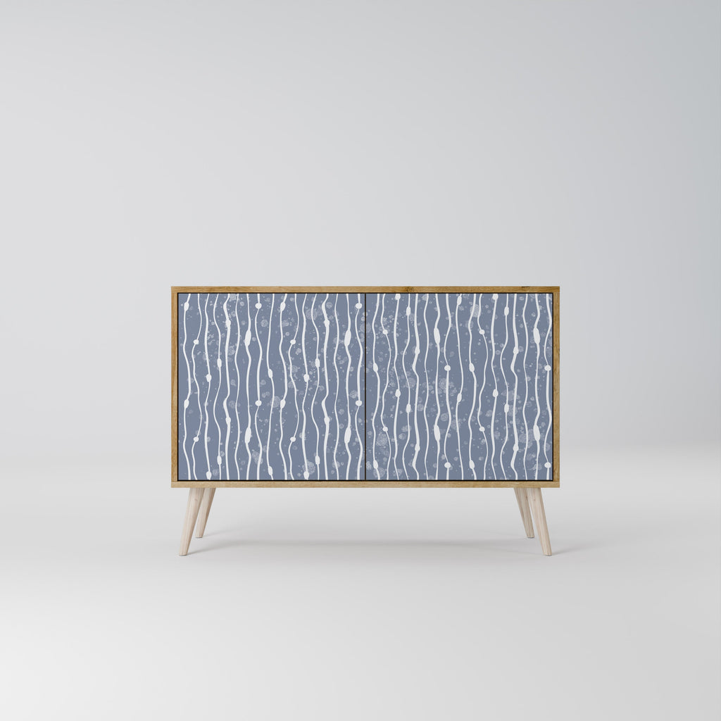 GRAPHITE RAIN Aparador de 2 Portas em Efeito Carvalho