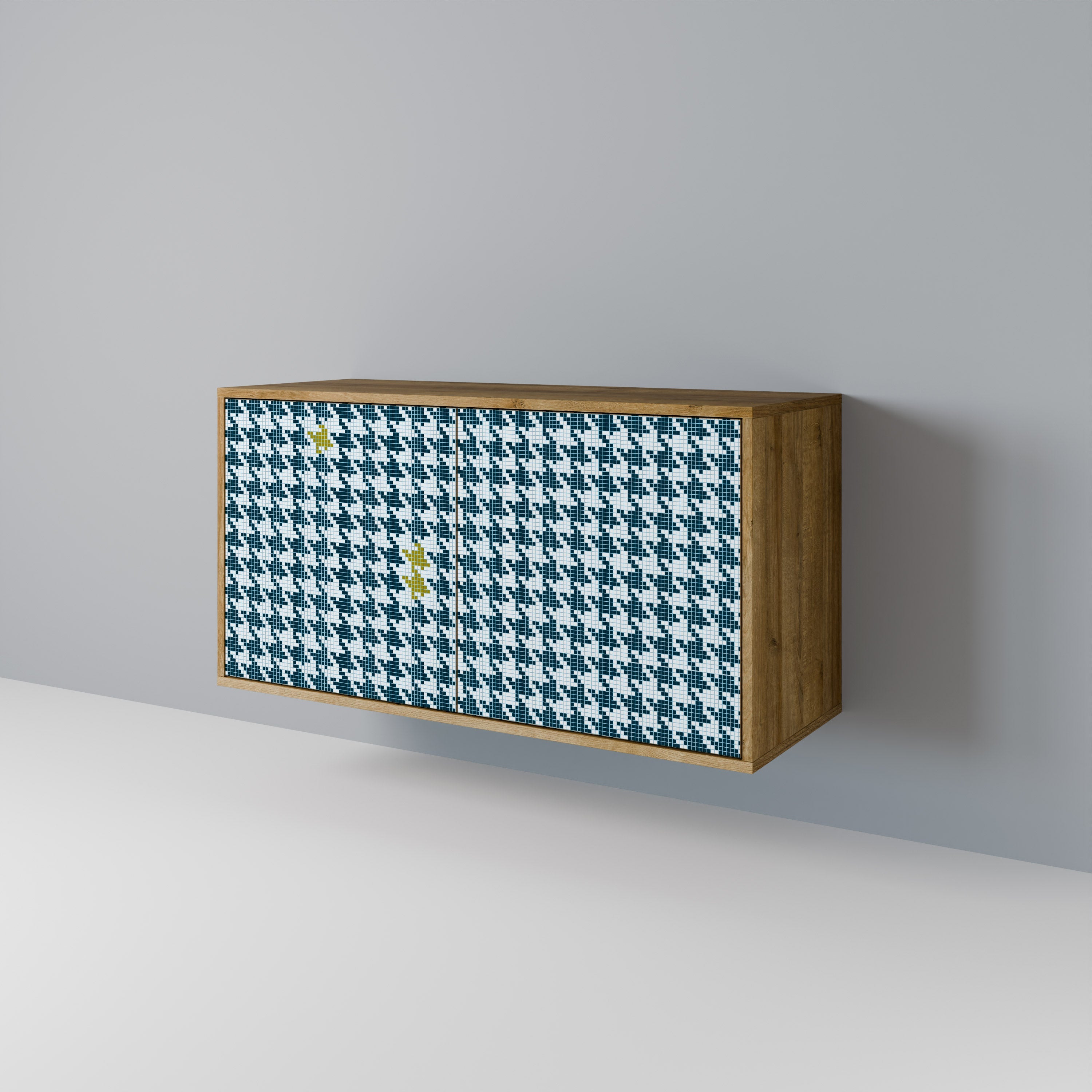 OUT OF CONTEXT Aparador de 2 Portas em Efeito Carvalho