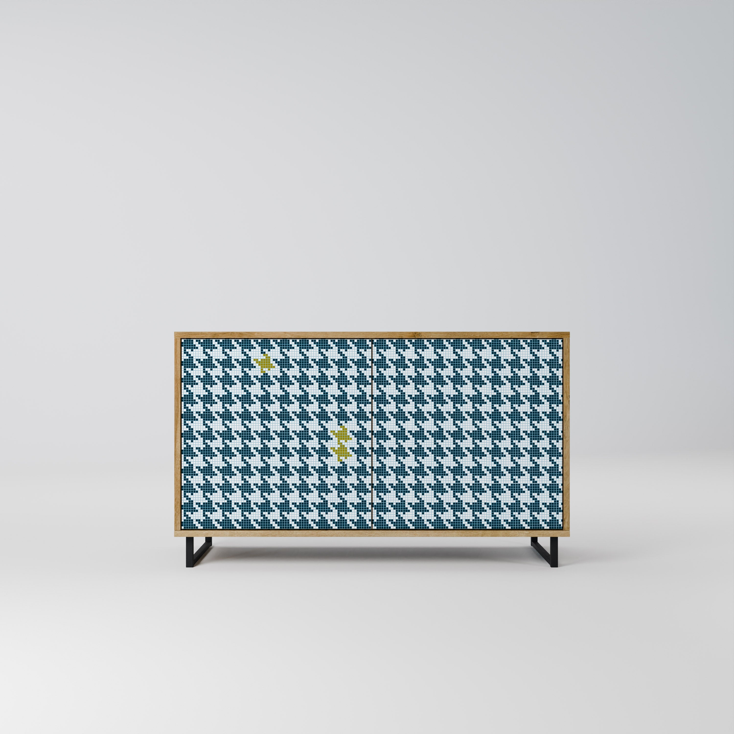 OUT OF CONTEXT Aparador de 2 Portas em Efeito Carvalho