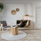 GOLD DUST Aparador de 2 Portas em Efeito Carvalho