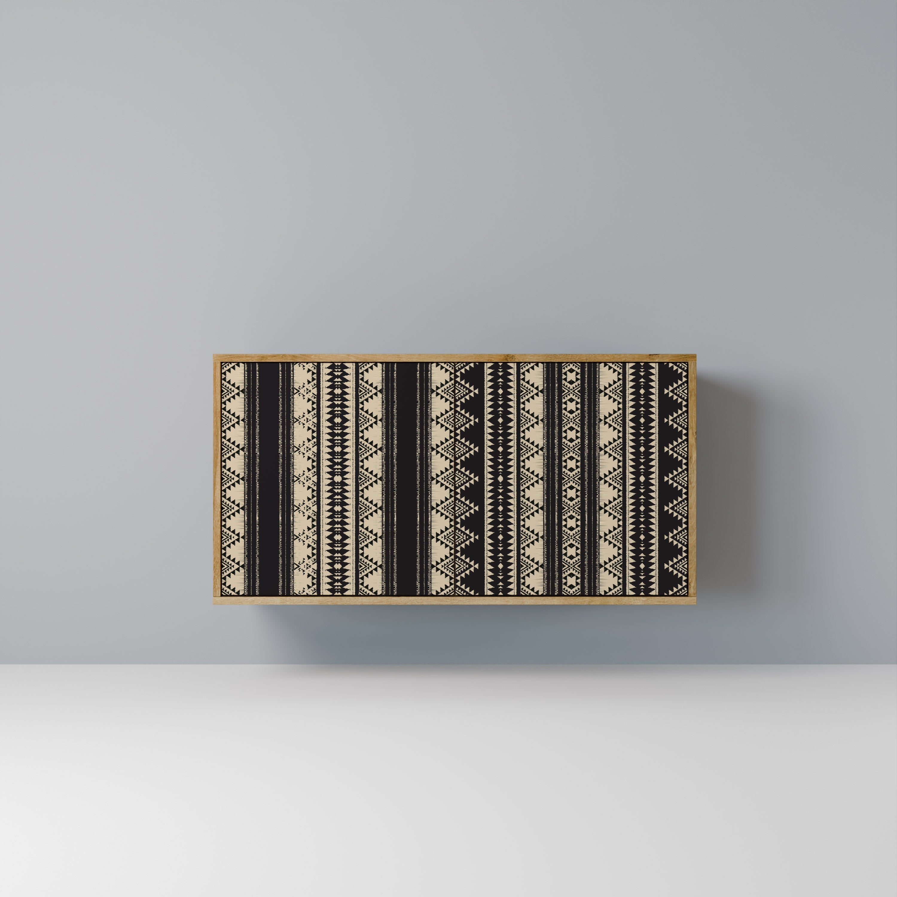 AZTEC Aparador de 2 Portas em Efeito Carvalho