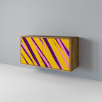 DREAMS COME TRUE Aparador de 2 Portas em Efeito Carvalho