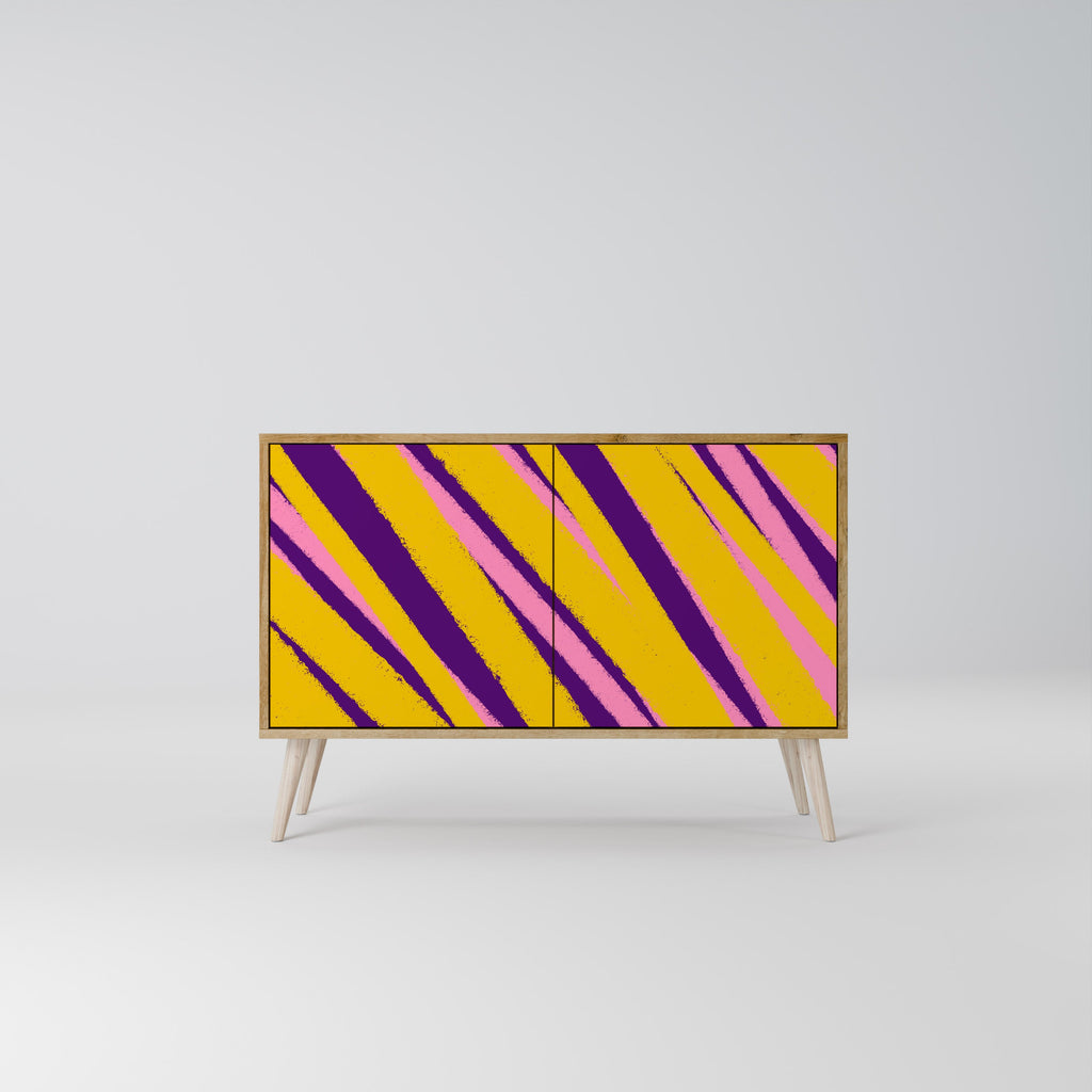 DREAMS COME TRUE Aparador de 2 Portas em Efeito Carvalho