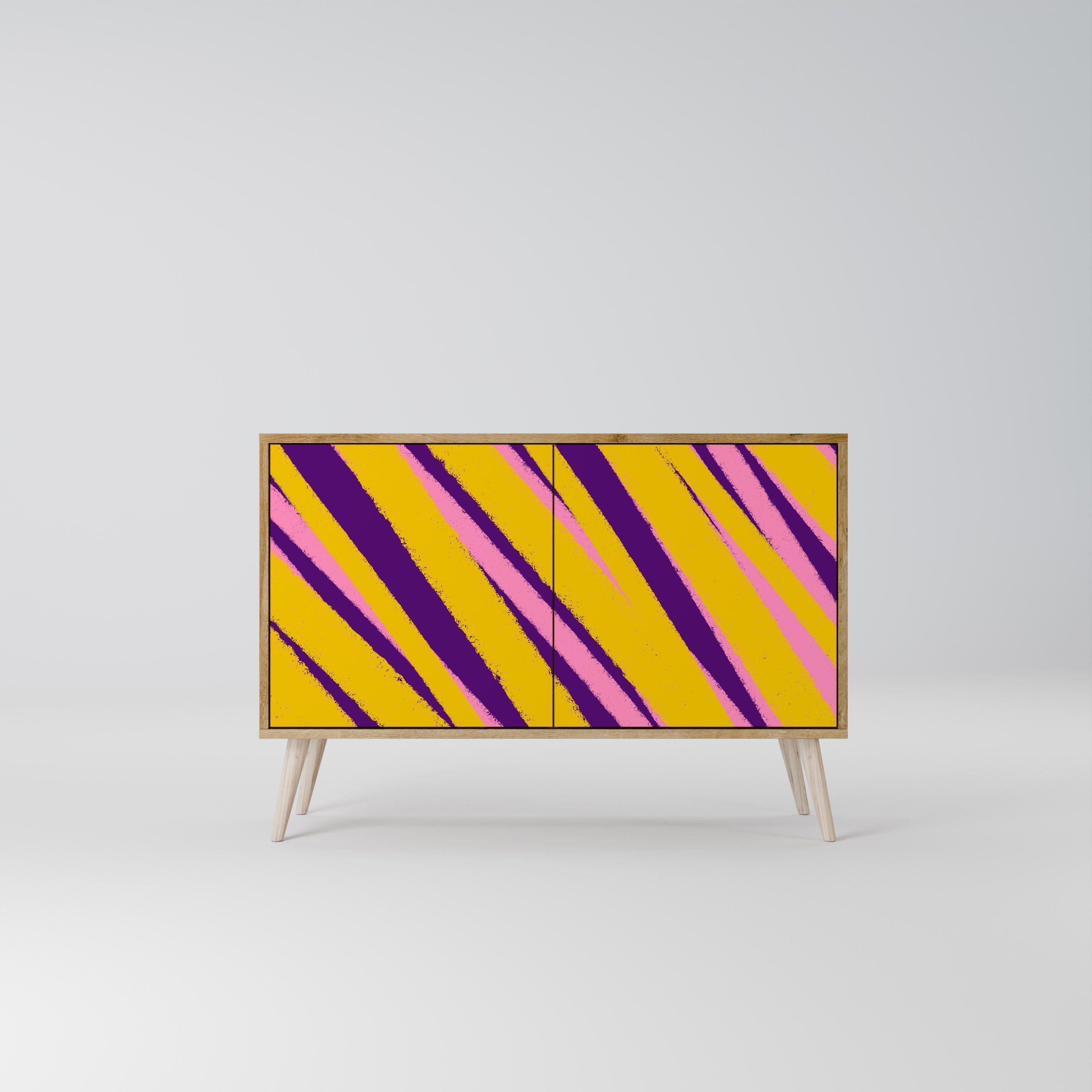 DREAMS COME TRUE Aparador de 2 Portas em Efeito Carvalho