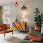 DREAMS COME TRUE Aparador de 2 Portas em Efeito Carvalho