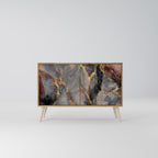 GOLDEN TIDES Aparador de 2 Portas em Efeito Carvalho