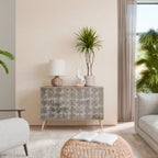 SLIGHTLY BLURRED Aparador de 2 Portas em Efeito Carvalho