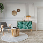 HARMONIC GRID Aparador de 2 Portas em Efeito Carvalho