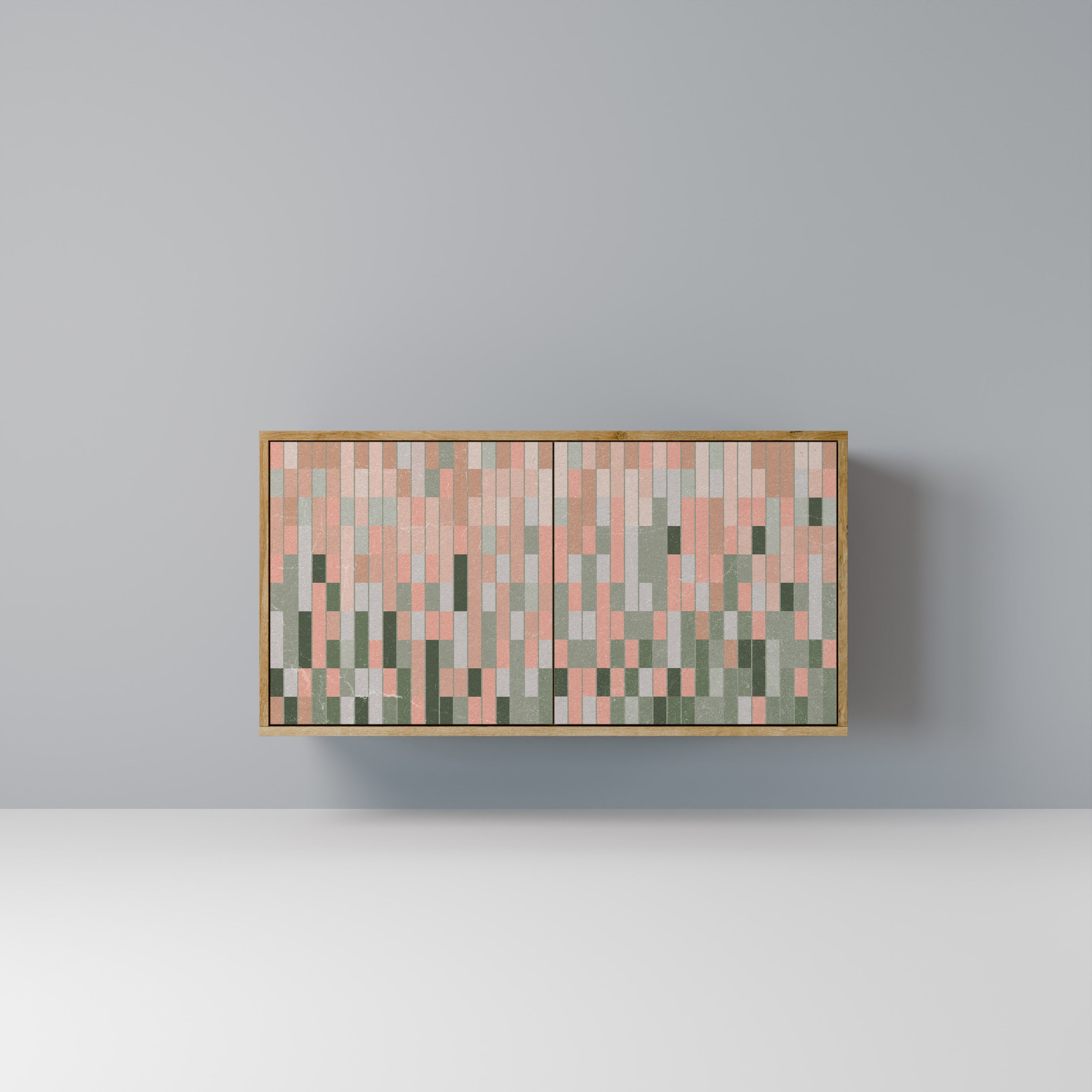 BUILDING THE FUTURE Aparador de 2 Portas em Efeito Carvalho