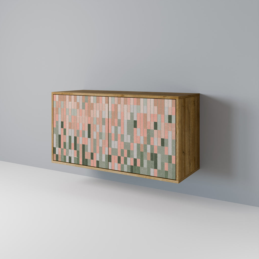 BUILDING THE FUTURE Aparador de 2 Portas em Efeito Carvalho