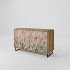 BUILDING THE FUTURE Aparador de 2 Portas em Efeito Carvalho