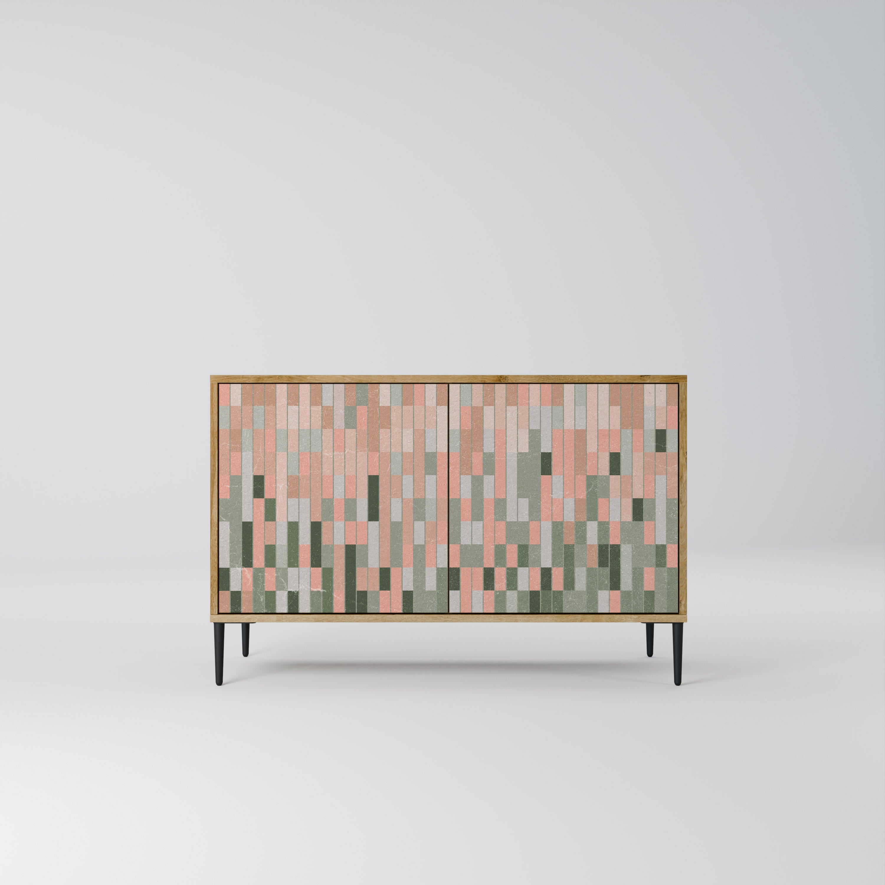 BUILDING THE FUTURE Aparador de 2 Portas em Efeito Carvalho