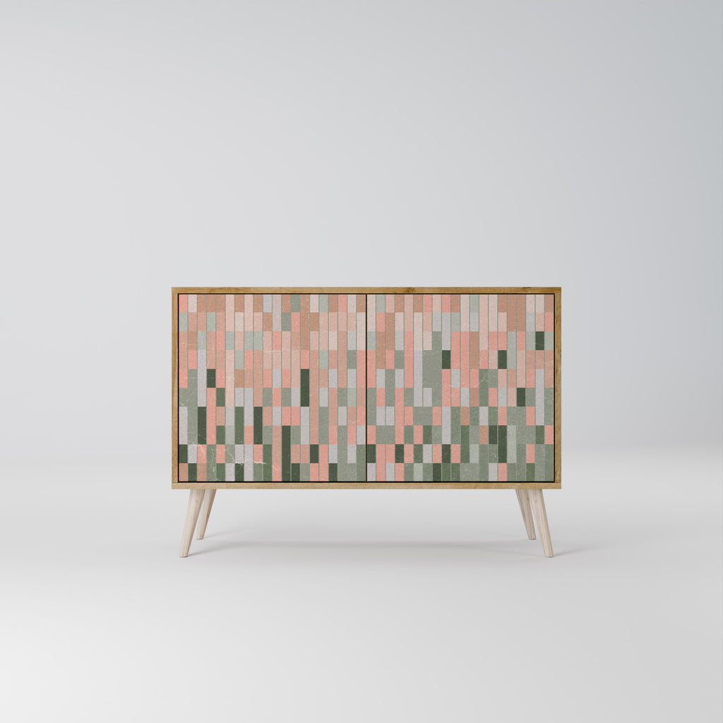 BUILDING THE FUTURE Aparador de 2 Portas em Efeito Carvalho