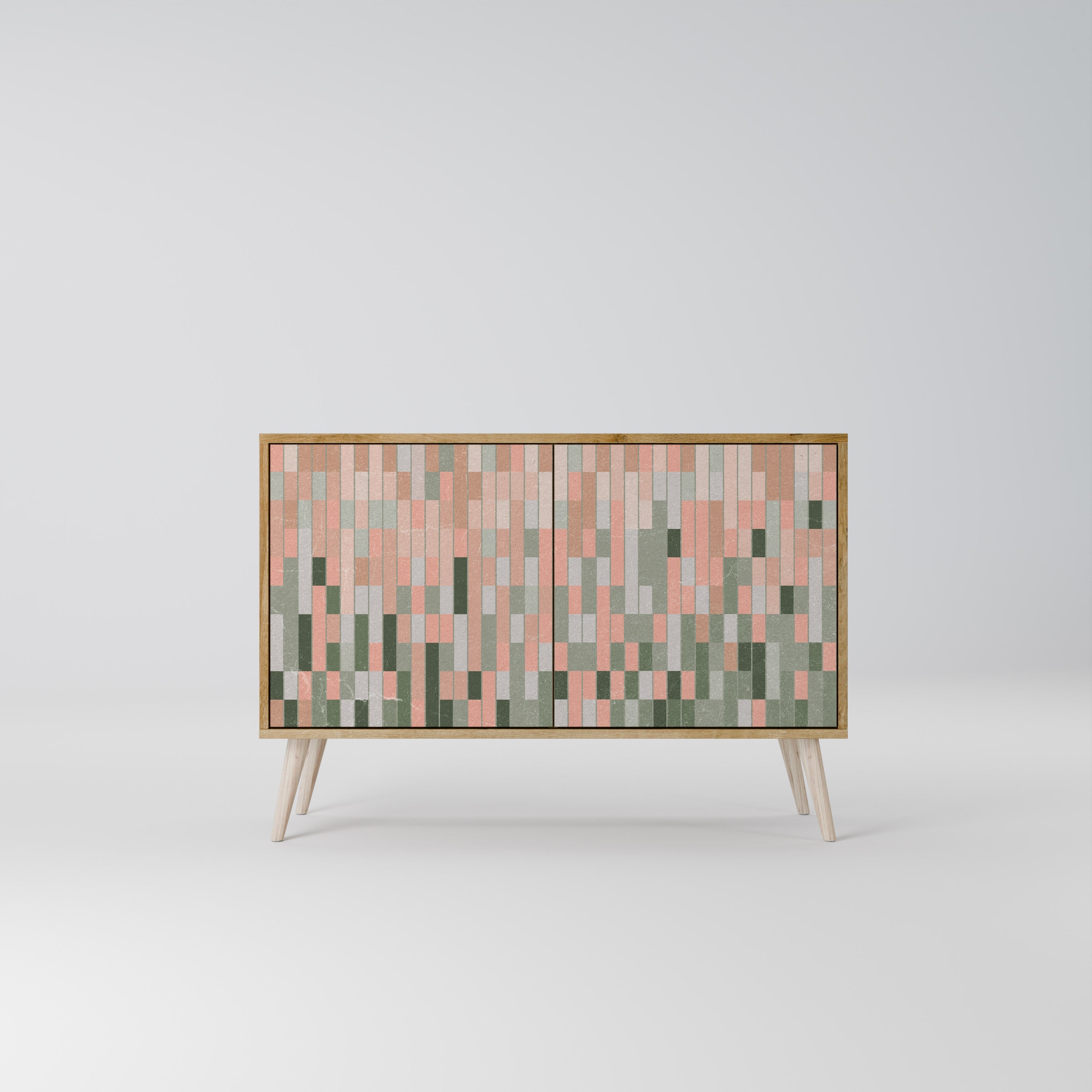 BUILDING THE FUTURE Aparador de 2 Portas em Efeito Carvalho