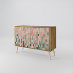 BUILDING THE FUTURE Aparador de 2 Portas em Efeito Carvalho