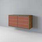 HYPNOTIC GATE Aparador de 2 Portas em Efeito Carvalho