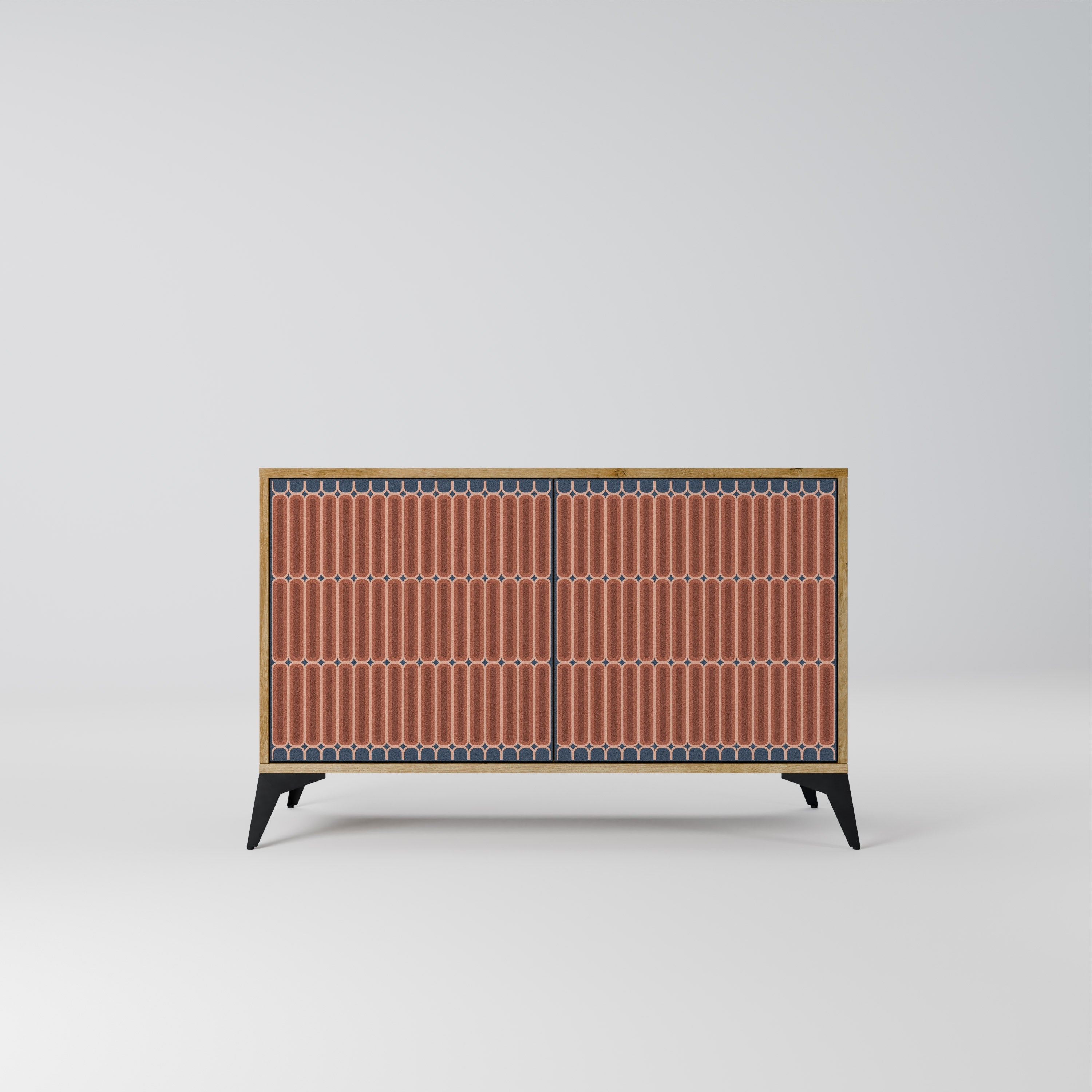 HYPNOTIC GATE Aparador de 2 Portas em Efeito Carvalho