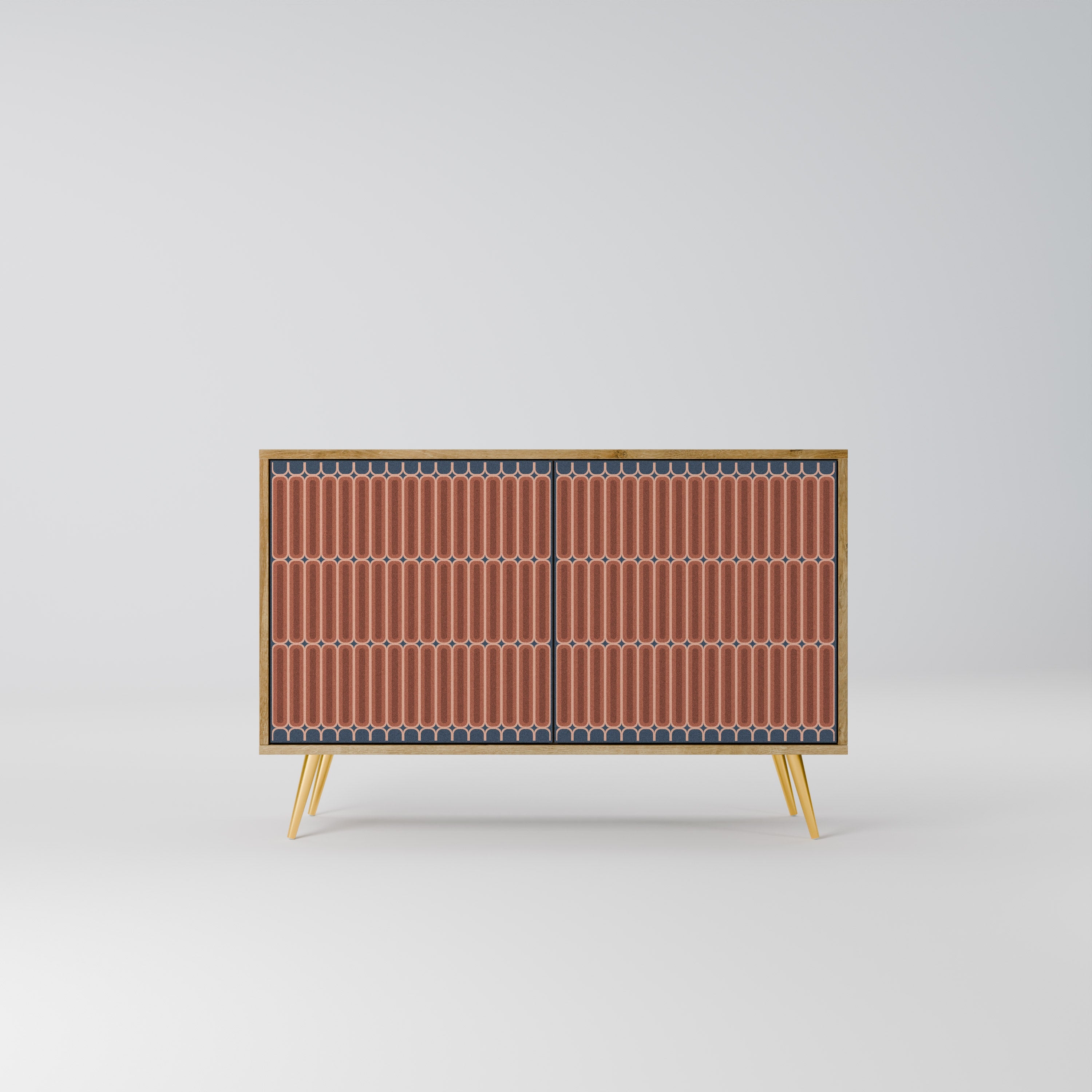 HYPNOTIC GATE Aparador de 2 Portas em Efeito Carvalho