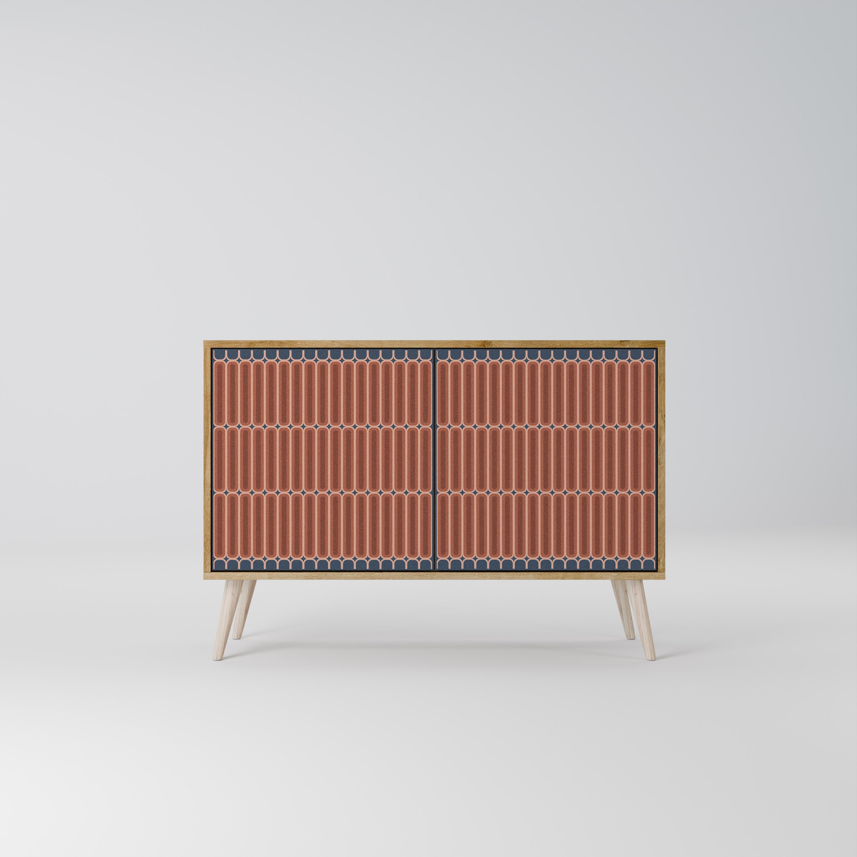 HYPNOTIC GATE Aparador de 2 Portas em Efeito Carvalho