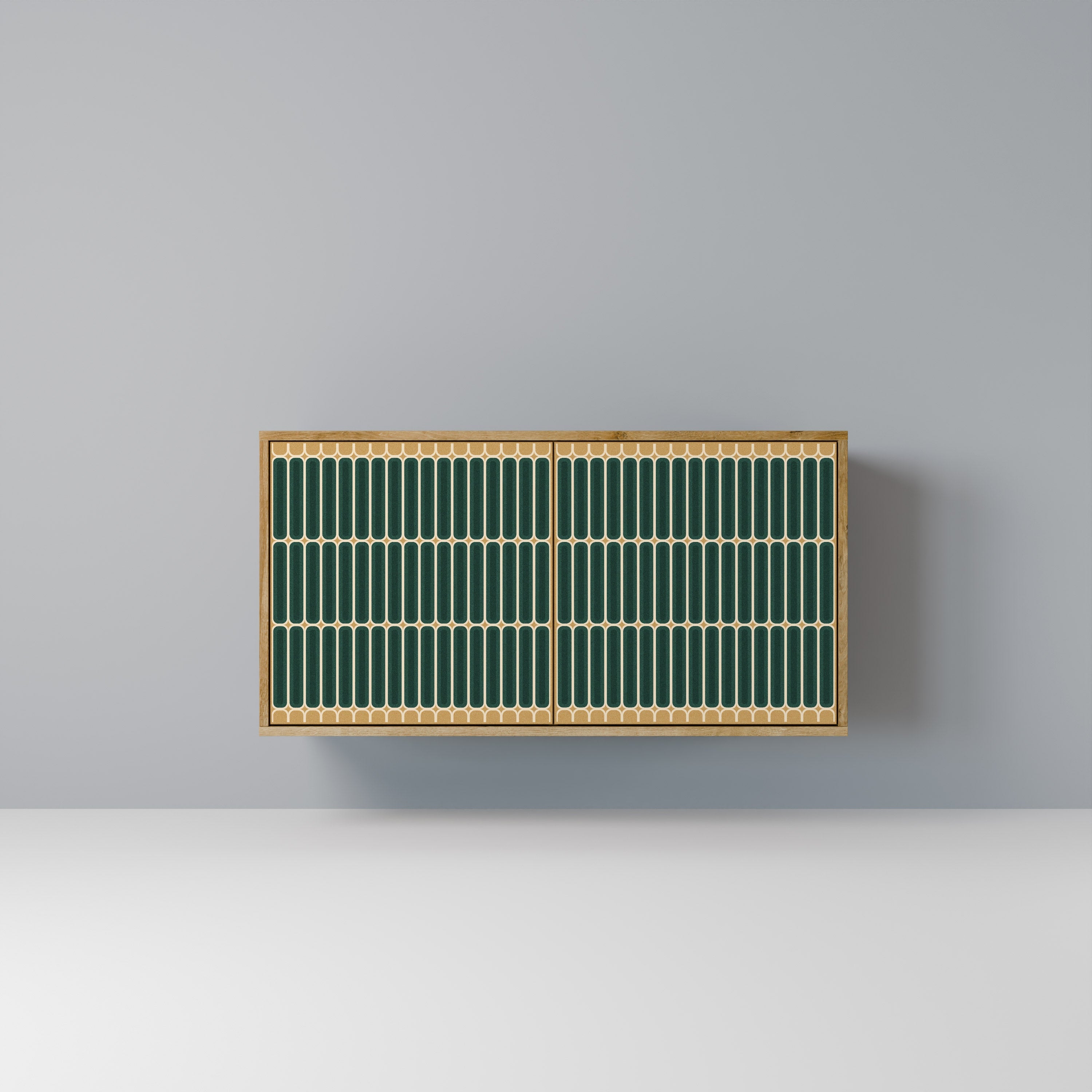 ILUSION GATE Aparador de 2 Portas em Efeito Carvalho