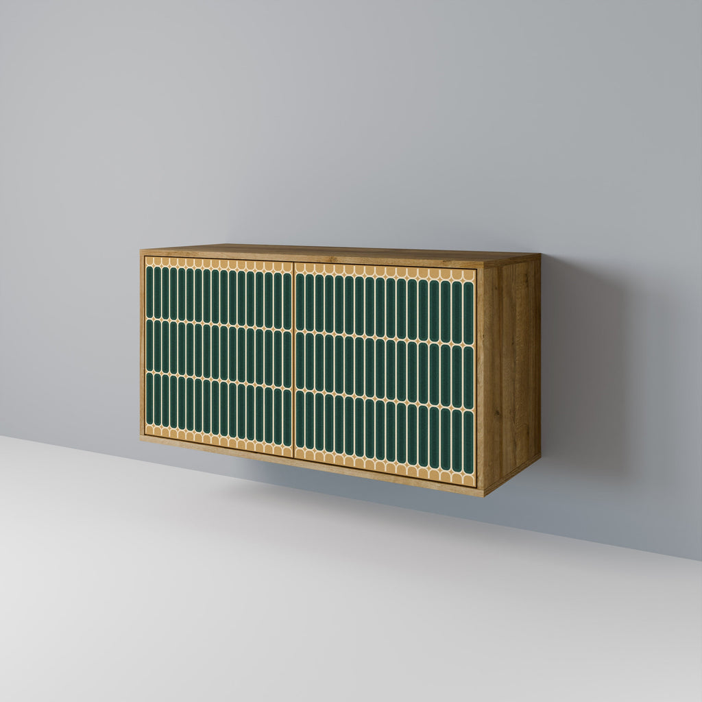 ILUSION GATE Aparador de 2 Portas em Efeito Carvalho