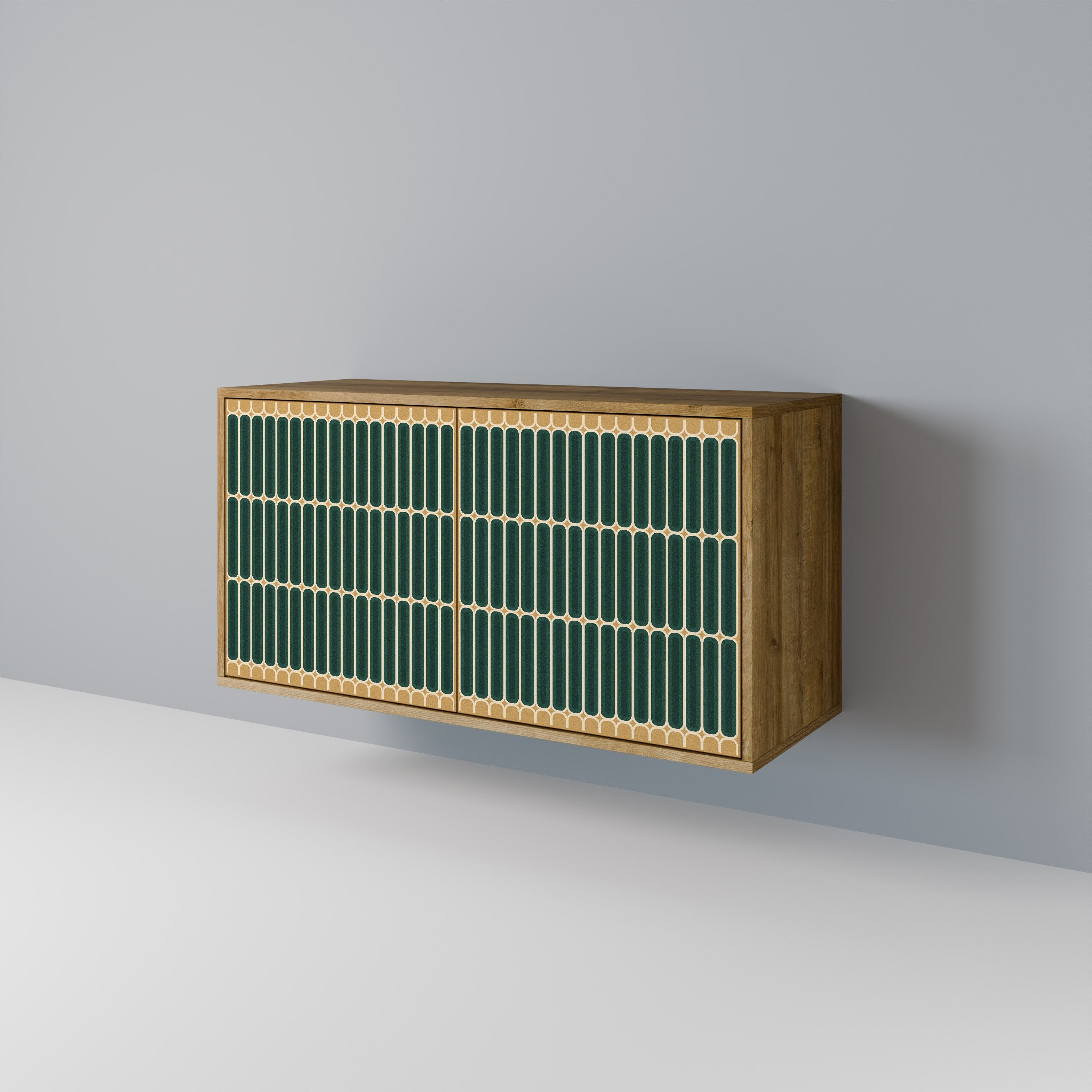 ILUSION GATE Aparador de 2 Portas em Efeito Carvalho