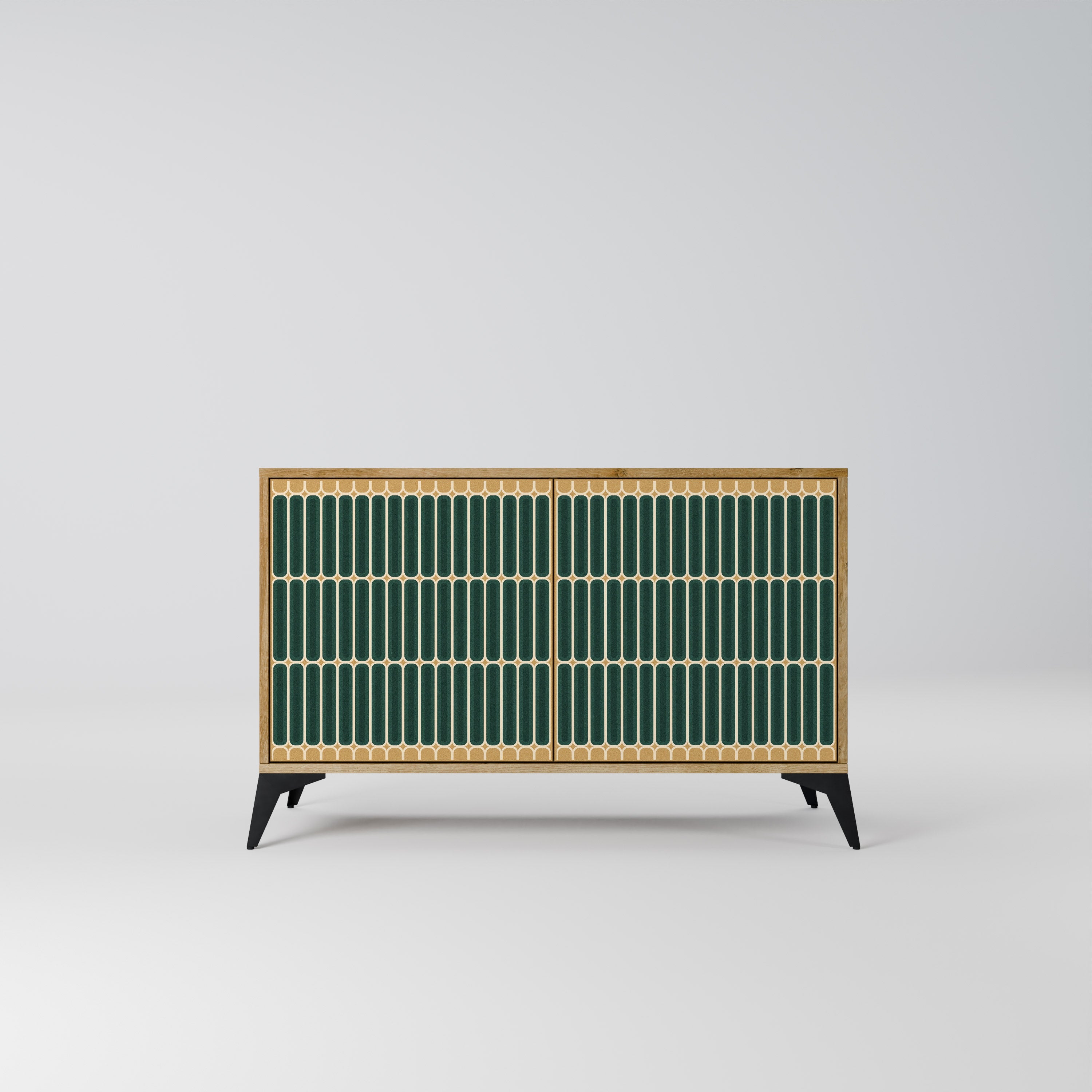 ILUSION GATE Aparador de 2 Portas em Efeito Carvalho