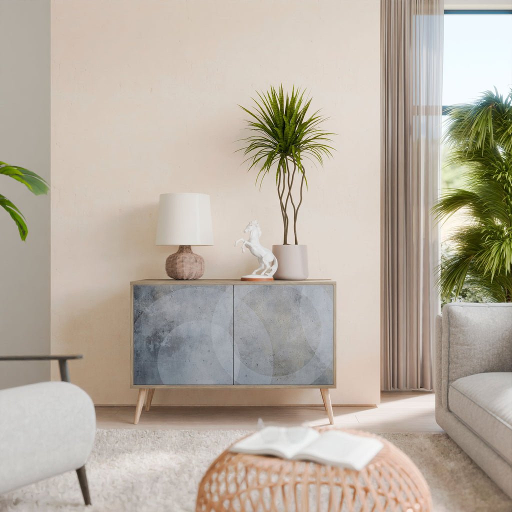 MUTED ARC Aparador de 2 Portas em Efeito Carvalho