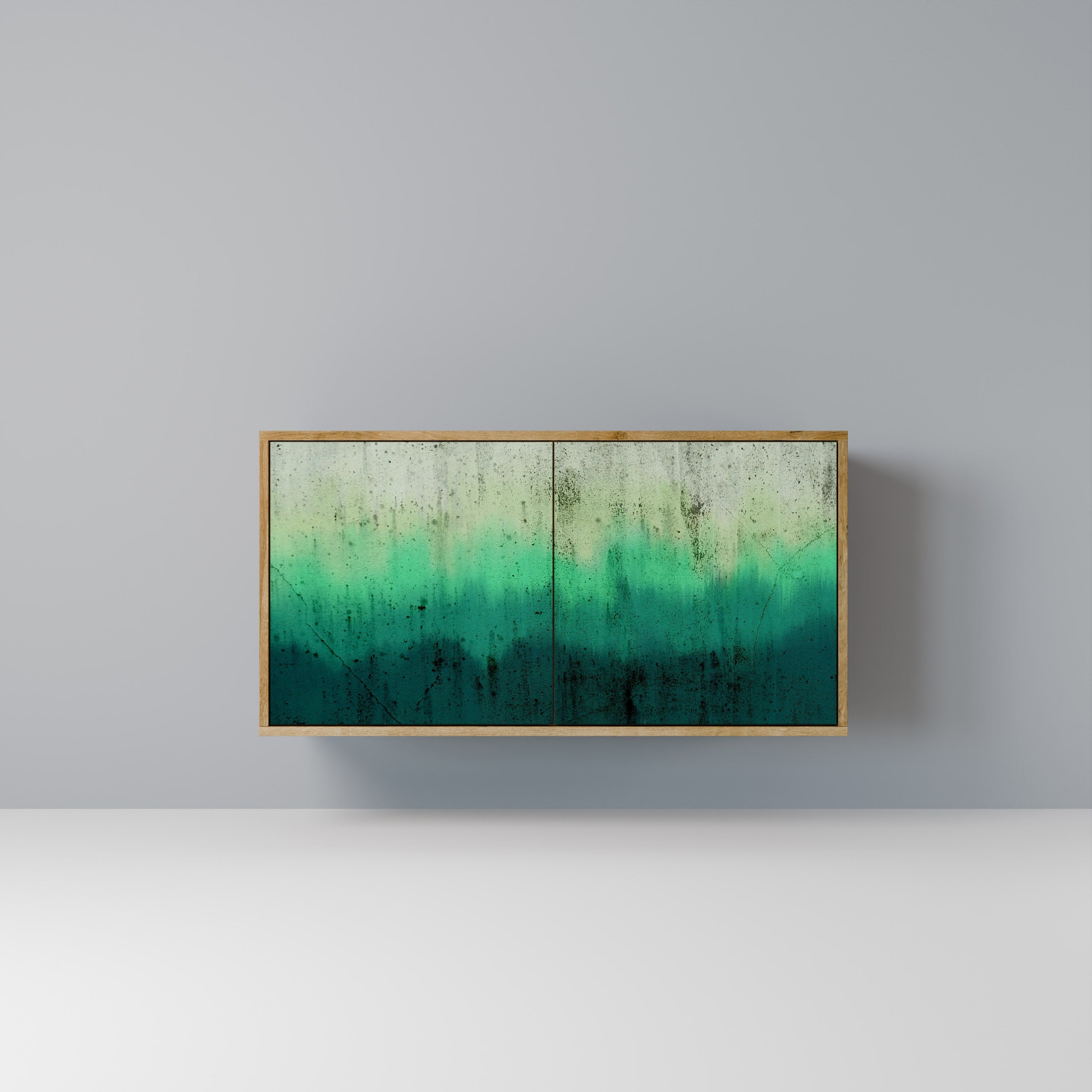 NORTHERN LIGHTS Aparador de 2 Portas em Efeito Carvalho