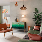 NORTHERN LIGHTS Aparador de 2 Portas em Efeito Carvalho