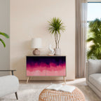 AURORA BOREALIS Aparador de 2 Portas em Efeito Carvalho