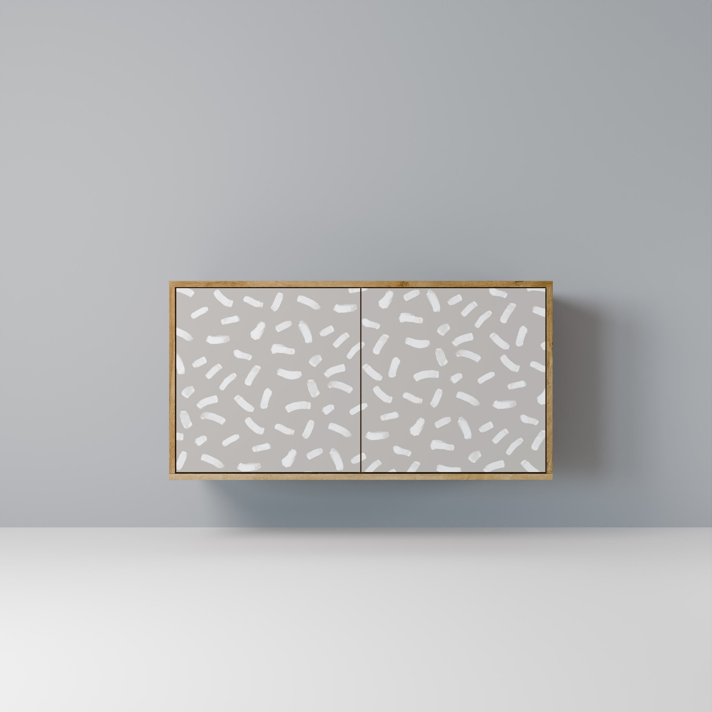 PASSING SECONDS Aparador de 2 Portas em Efeito Carvalho